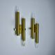 Pair of tubular wall lights from Sciolari, Italy, 1970