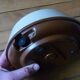 Round scale Testut, brown, vintage 1970s