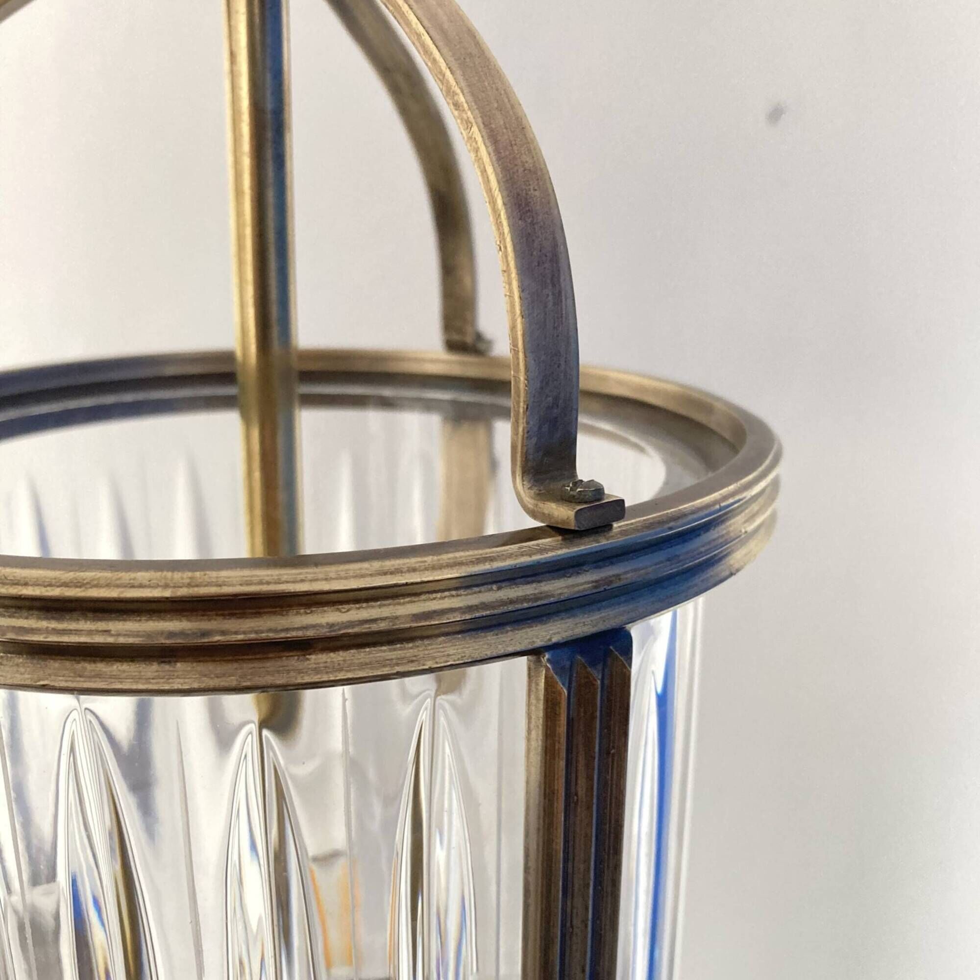 Old vintage brass and crystal lantern decoration chandelier lighting LAMP-7125