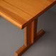 Table de cuisine en pin massif, années 1970