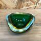 Cendrier Sommerso en verre de Murano en forme de diamant de Flavio Poli pour Seguso