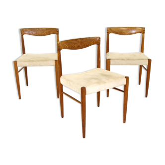 Set of 3 chairsen oak, H W Klein, Bramin, Denmark, 1960