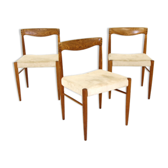 Set de 3 chaisesen chêne, H W Klein, Bramin, Danemark, 1960