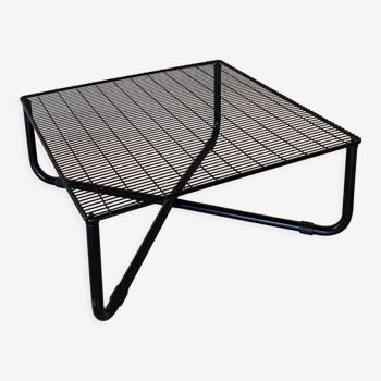 Table Jarpen en métal peint en noir mat par Niels Gammelgaard pour Ikea, 1983
