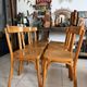 Set of 6 vintage wooden bistro chairs by Baumann