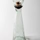 Carafe haute verte de Géorgie des années 50 avec bouchon en liège d'origine / Italie