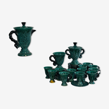 Glazed ceramic table service, Marius Giuge