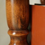 Vintage Beech Library Staircase Shelf