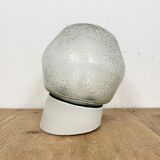 Vintage White Porcelain Wall Light, 1970s