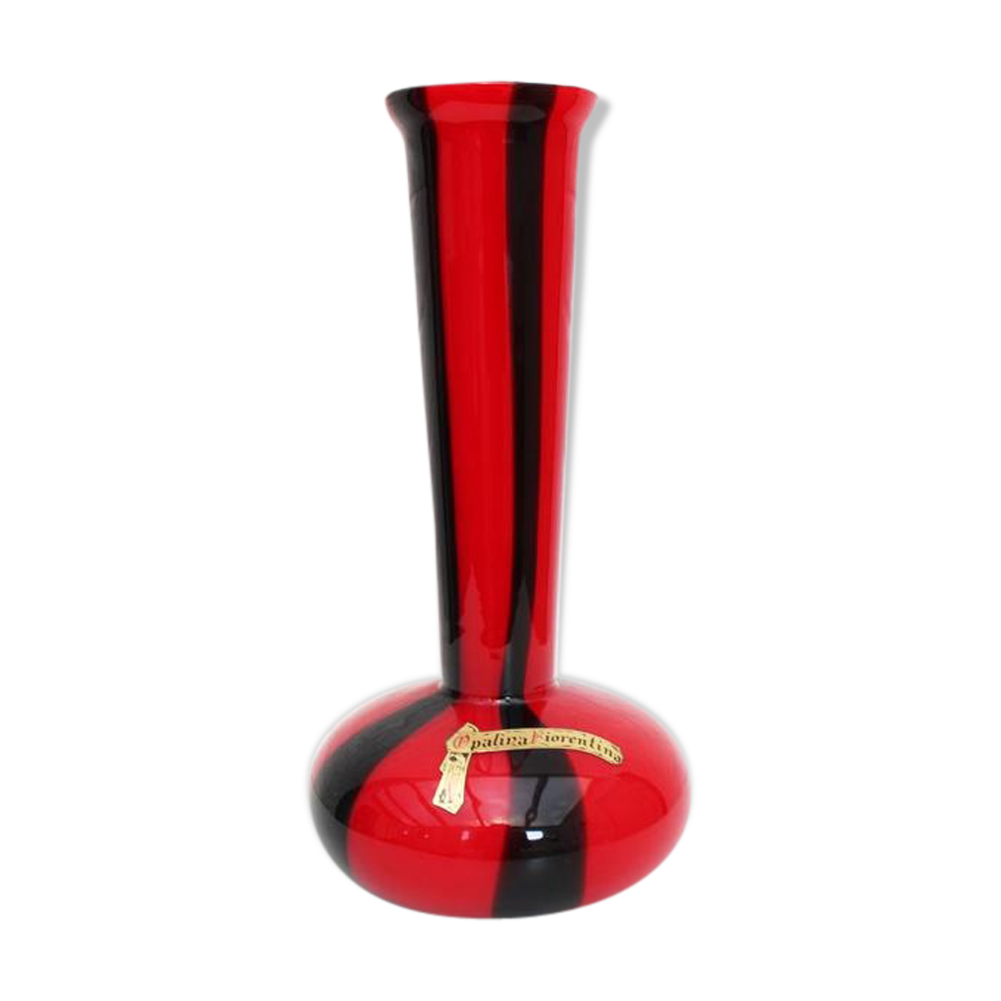 Opalina fiorentina glass vase