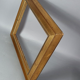 Frame inverted edges and beaded gilded wood 46x36 foliage 35x26 cm SB