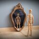 Ornate golden mirror 40x24