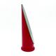 Vintage fuchsia lipstick-style plastic and glass mirror, Italy, 1970s