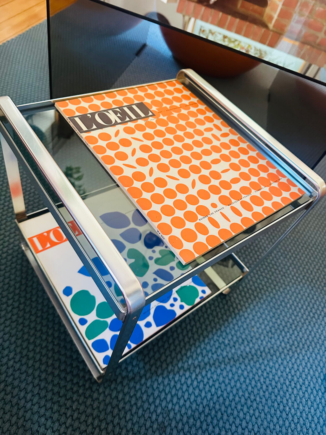 Martini Rossi side table seventies