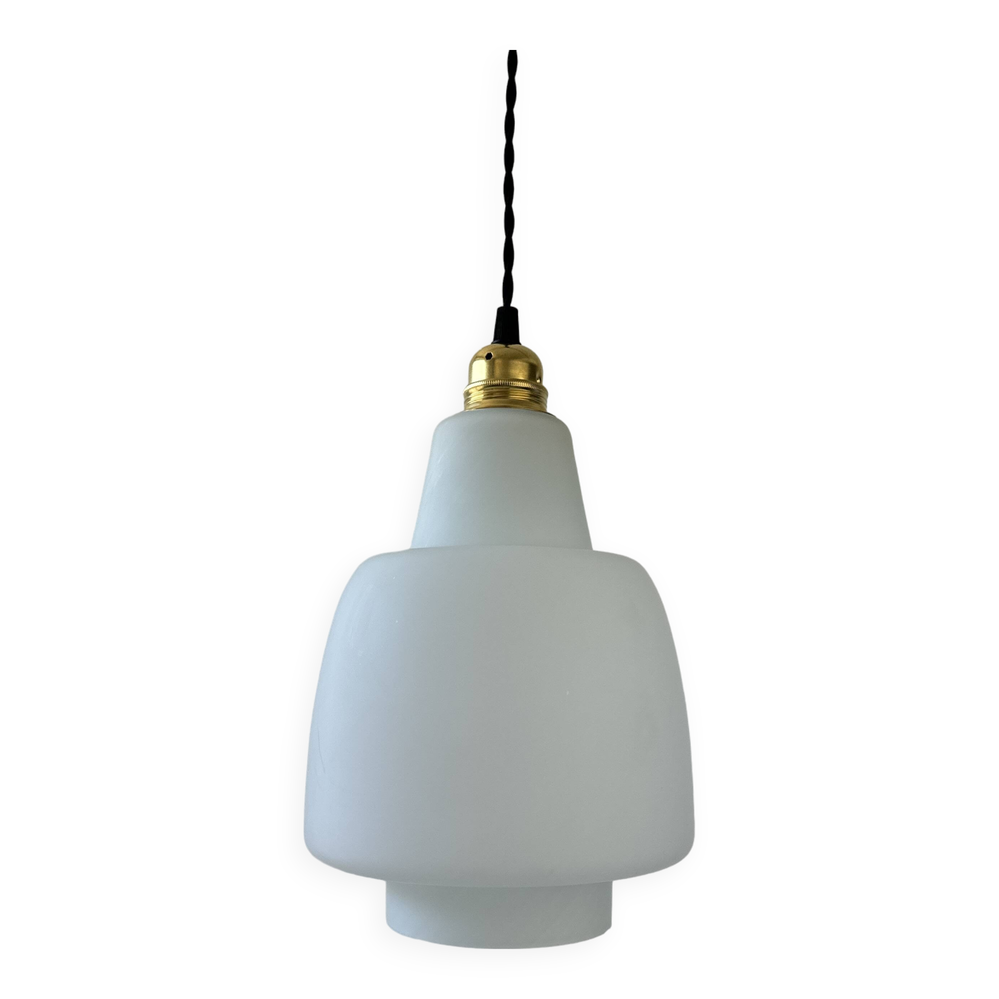 Old vintage opaline pendant light