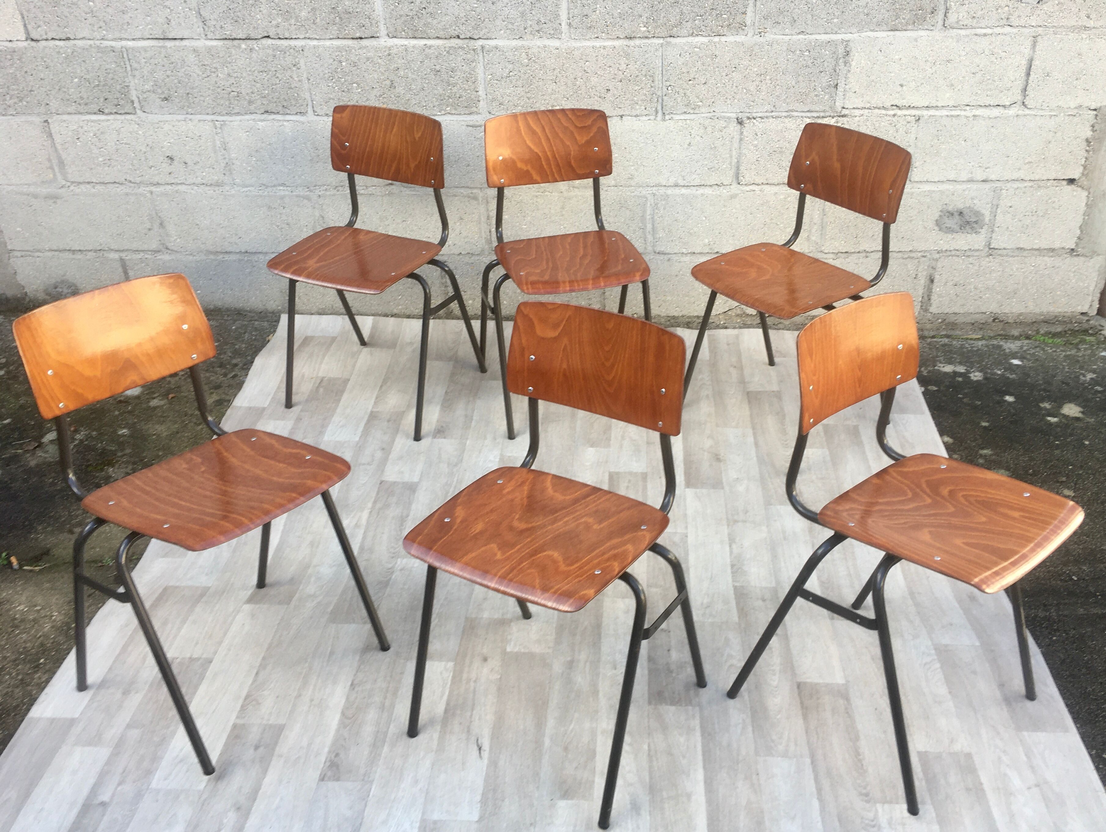 Set of 6 vintage chairs Marko Holland