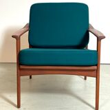 Easy chair in Danish teak by Ib Kofod-Larsen 1960s