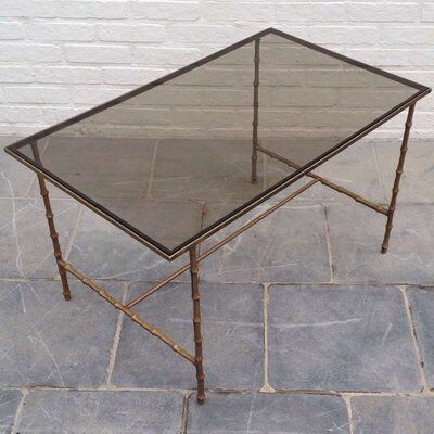 Side table with faux bamboo legs, 1962