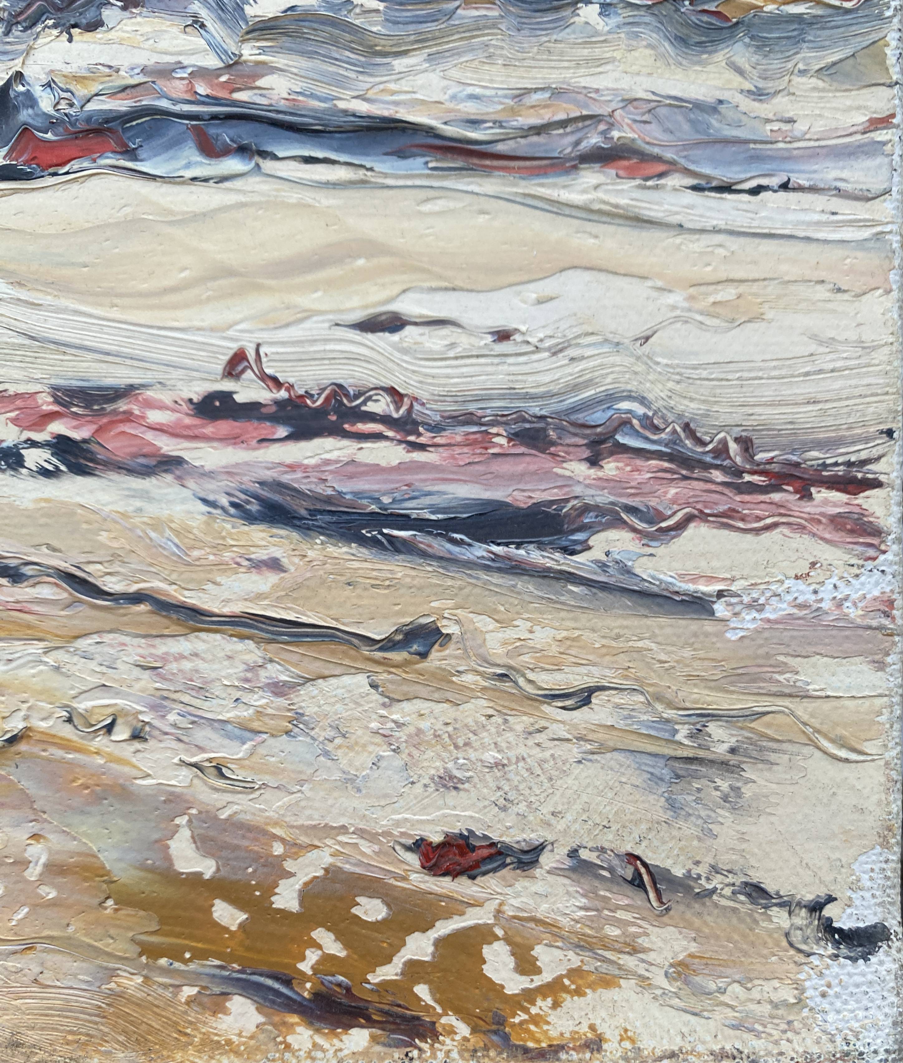HST painting Maurice Agizeau (born in 1945) "Les Baux de Provence"