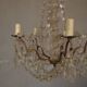 Chandelier pendants and garlands to 6 lights around 1900