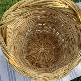 Large handcrafted wicker basket