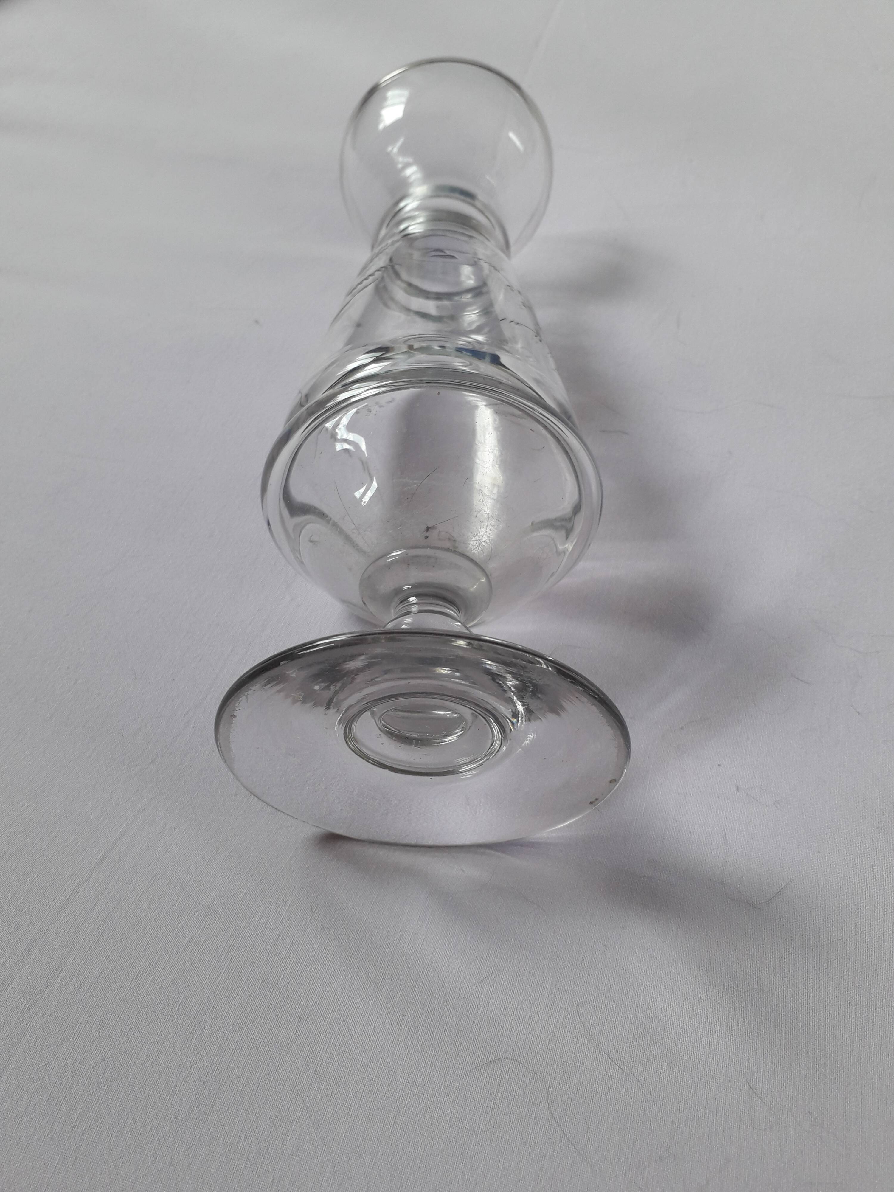 Vintage cut glass vase