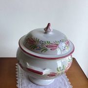 Soupière  poterie émaillée Vintage