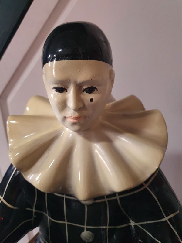 lampe de chevet ou lampe de table pierrot vintage des années 50/60