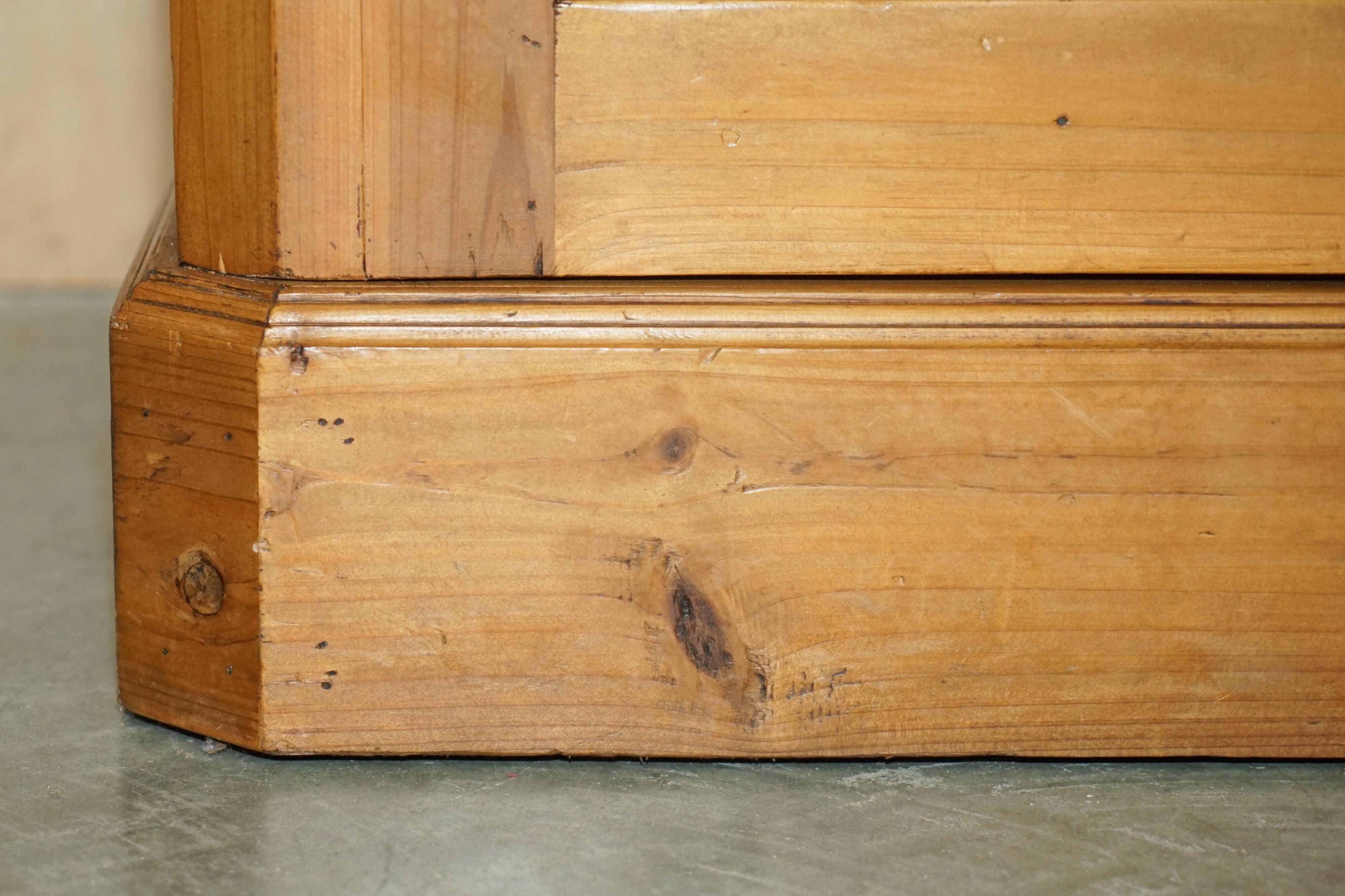 Vintage hand-carved wardrobe in Art Nouveau style.