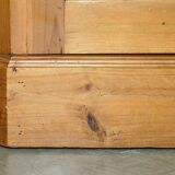 Vintage hand-carved wardrobe in Art Nouveau style.