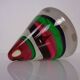 Sommerso Murano Cone Glass Paperweight, Italy, 1970s