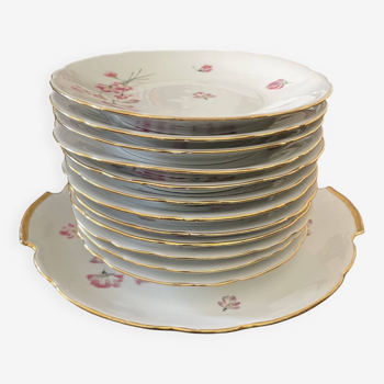 Set of dishes and dessert plates