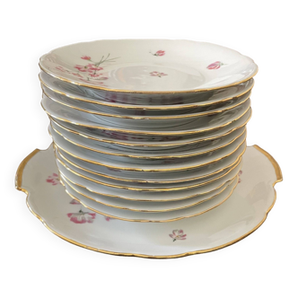 Set of dishes and dessert plates