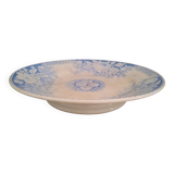 Antique mounted plate in iron earthenware