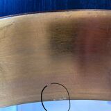 Gold oval mirror