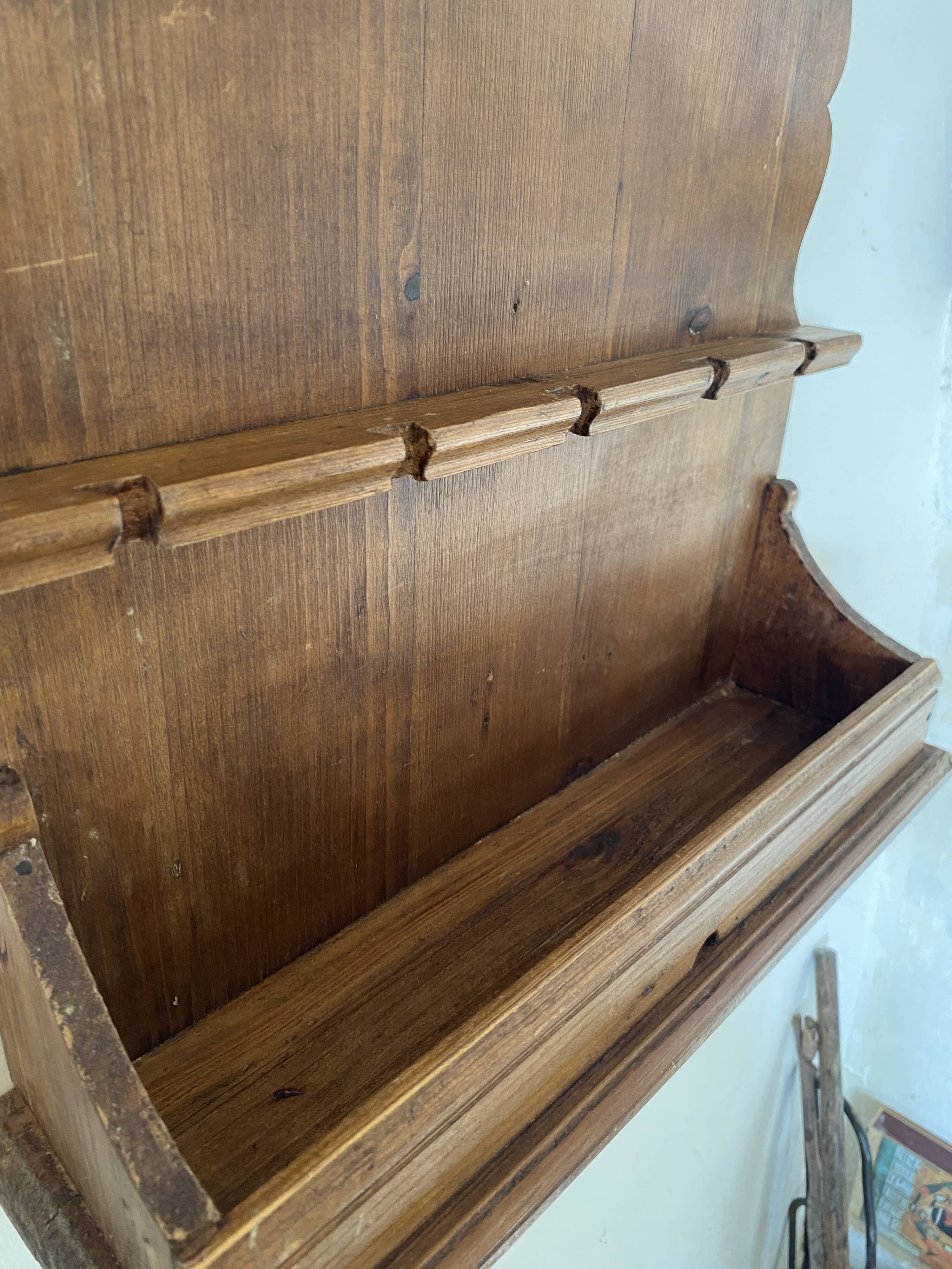 Handcrafted cutlery holder, 19th century