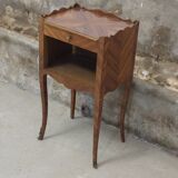 Louis XV style marquetry bedside table
