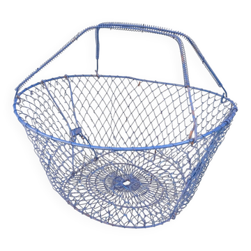 Grand panier de pêche ou récolte ancien 