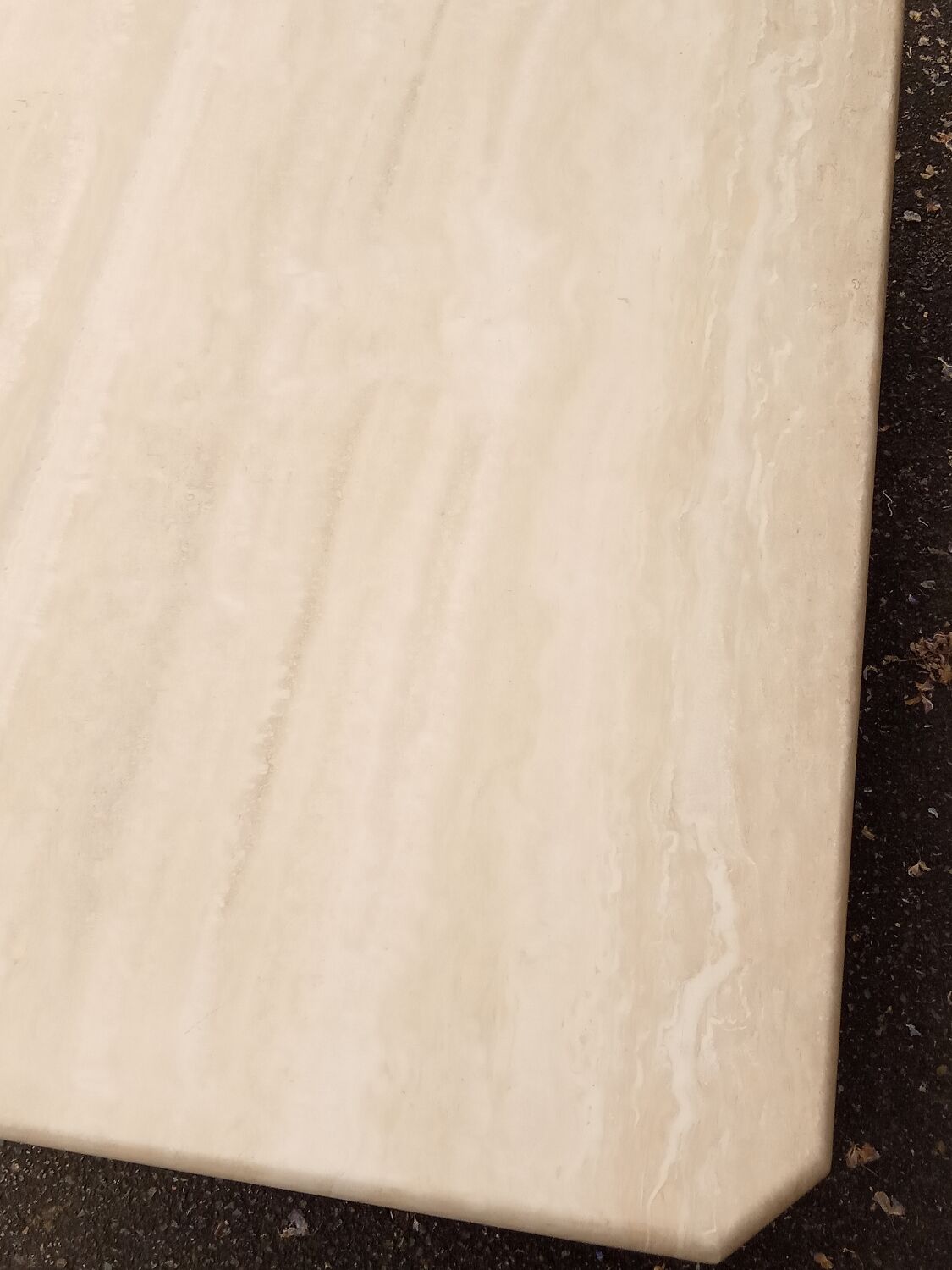 Travertine coffee table