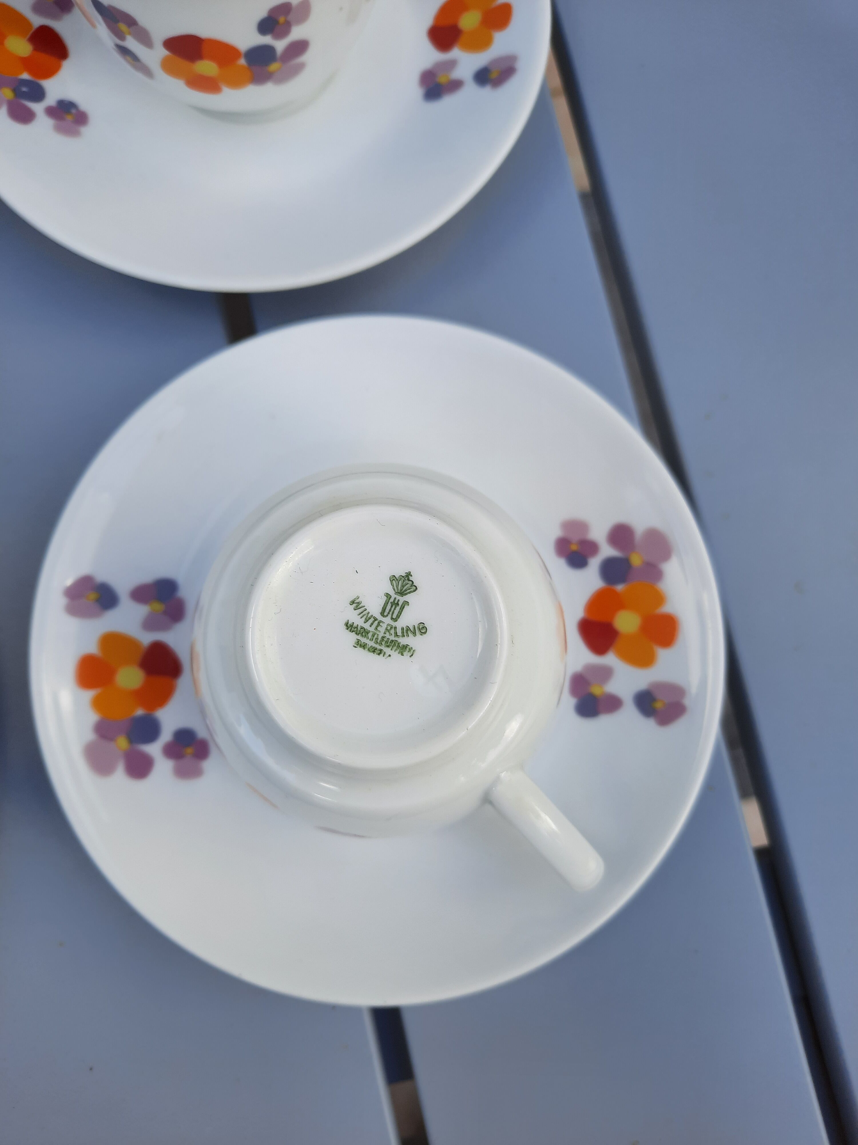 Set de 4 tasses à café vintage