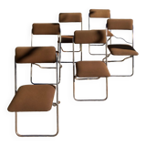 Set of 6 folding chairs framar 70s