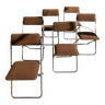 Set of 6 folding chairs framar 70s