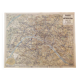 Map of the Paris metro in 1920. Beautiful reproduction to frame
