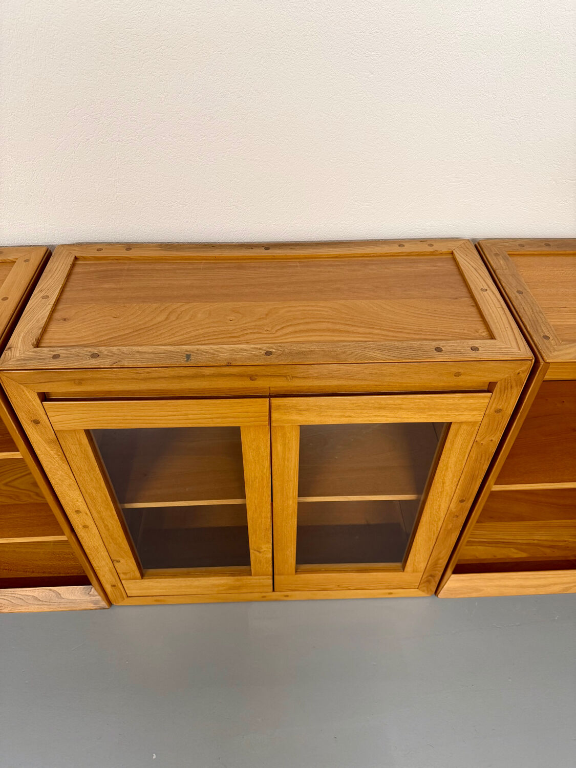 Ensemble modulable enfilade Ateliers Chauvin bois massif  design 70
