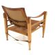 Leather “Safari” armchair, Aage Bruun & Son, Denmark, 1960s