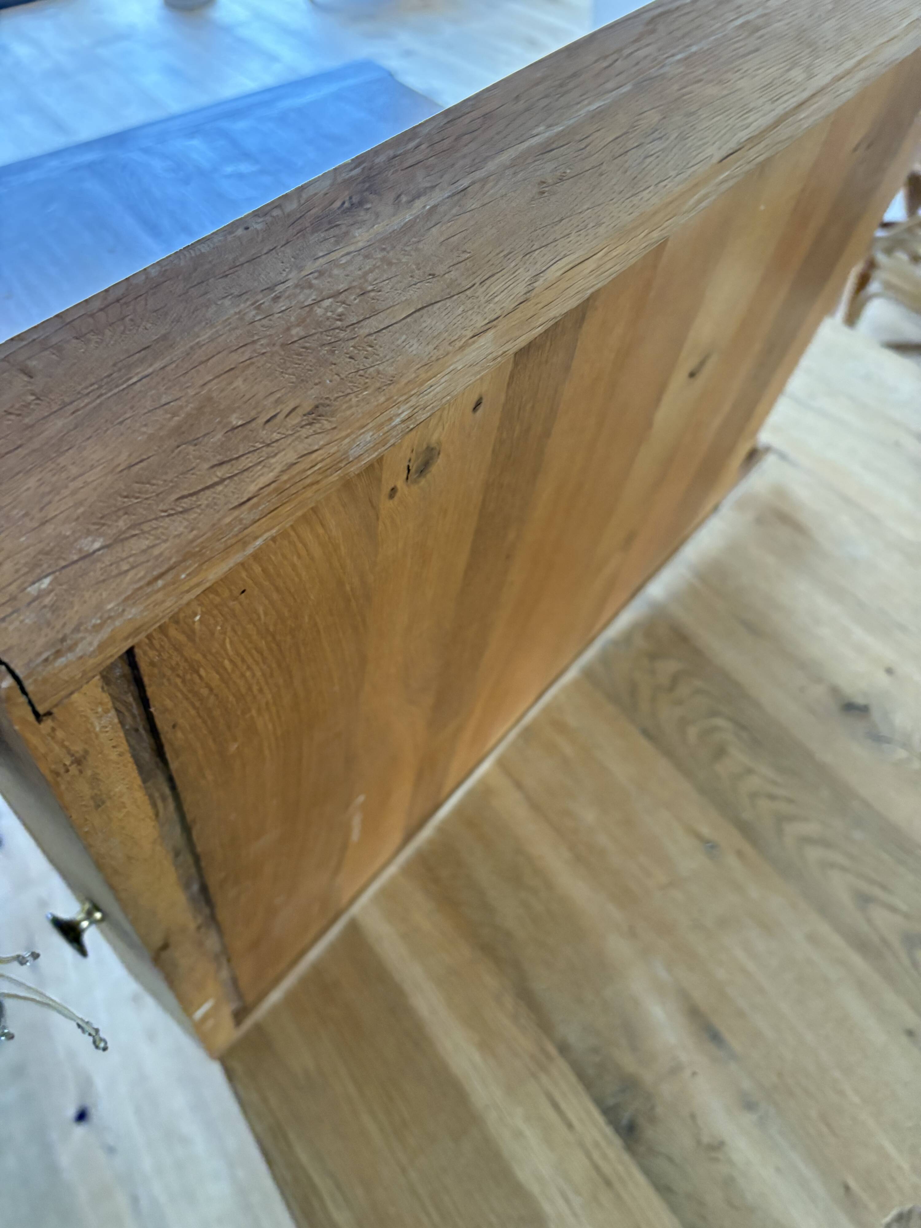 Antique solid oak farmhouse table