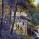 Oil on canvas, mountain landscape, mid-19th century