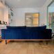 Blue velvet sofa Baci Habitat 3-seater