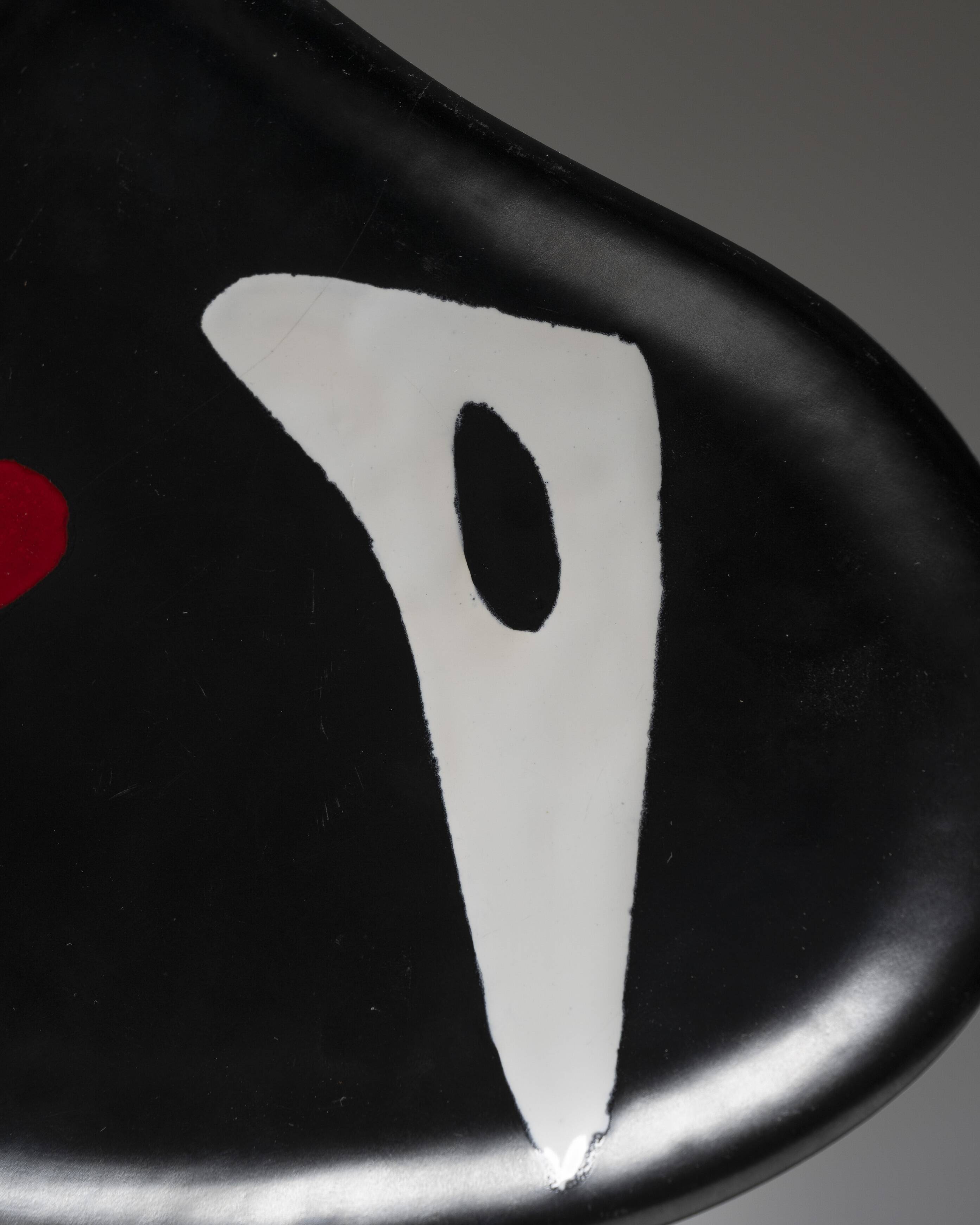 Ceramic with abstract decoration, Peter Orlando, 1960s