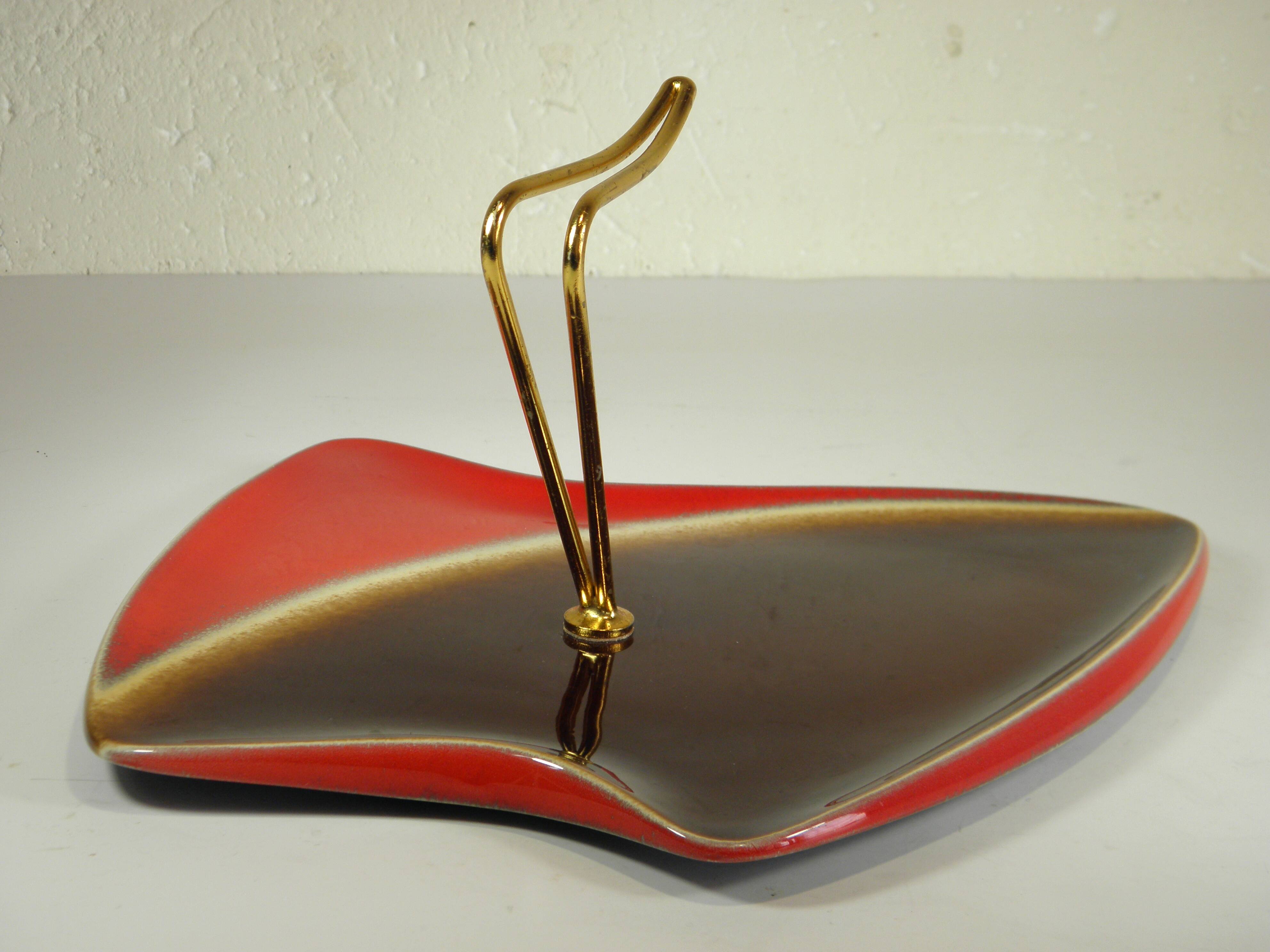 1960s ceramic cheese platter